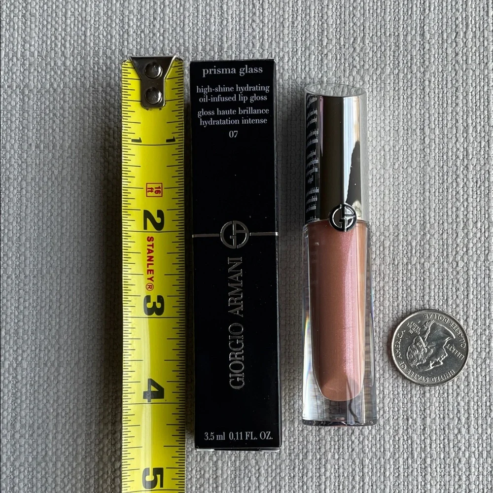 Armani Beauty Prisma Glass Hydrating Lip Gloss with Squalane - Nude Glow